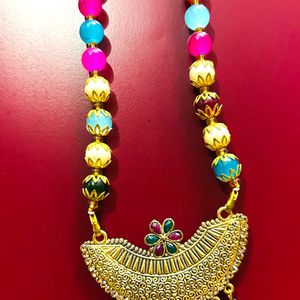 Multicolor Pearl traditional Necklace (N-3)