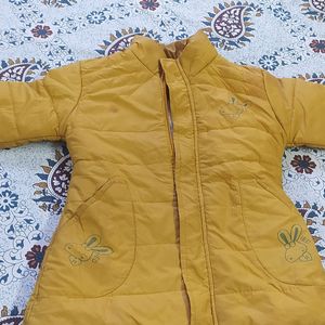 Mustard Colour Jacket For Girl