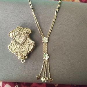 Mangalsutra Chain With Saree Pin