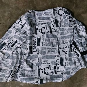 News Paper Print Shirt