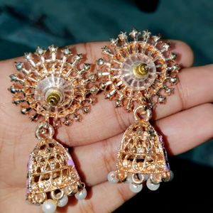 Ethnic JHUMKAS studs Multicolour