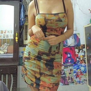Abstract Print Dress