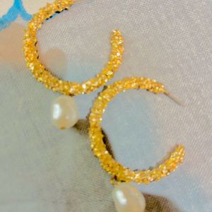 Set Of Gold Plated Earrings (3 Pairs)