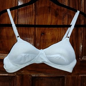 WHITE PADDED BRA