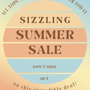 ITS TIME FOR SUMMER SALE