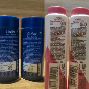 Dazller And Pond's Talcum Powder