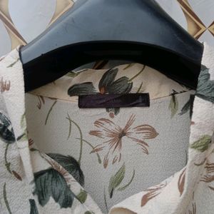 New Korean Floral Bow Shirt Top