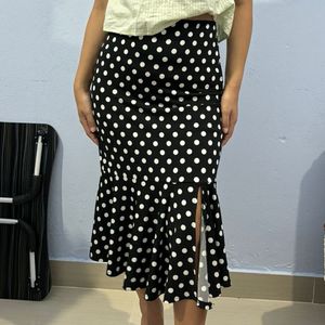 Black And White Madi Skirt