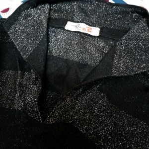 Glitter Black Top