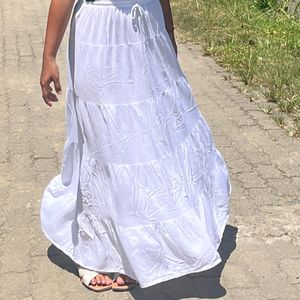 Cotton Long Skirt