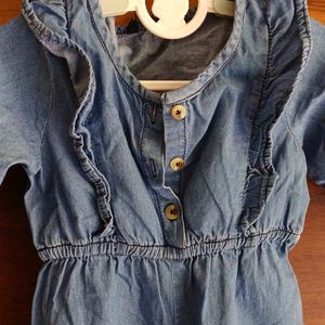 Beautiful Denim Jumpsuit for Baby Girl