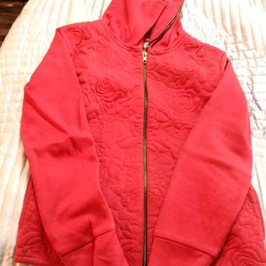 Lovely Warm Fleece High Neck Jacket