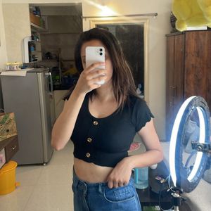 Black Crop Top