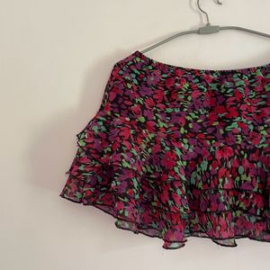 SHORT MULTICOLOUR SKIRT