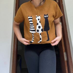 Pinteresty Imported Cat Sweater Top