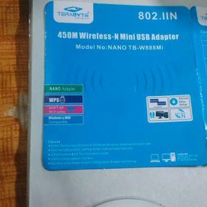 450 M Wireless Wifi Connecter usb With Driver Cd