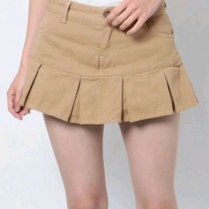 Cute Nude Colour Skirt