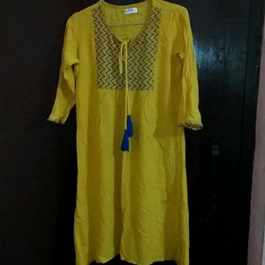 A Fabolous Yellow Kurti .