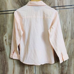 Peach Colour Cotton Shirt Size-36