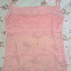 couqqete/cottage core bow lace cami top