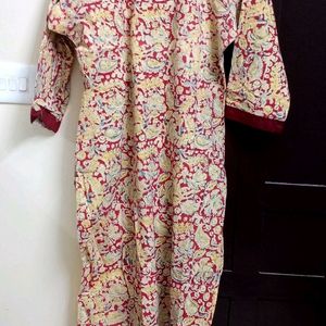 Pure Cotton Kalamkaari Kurta