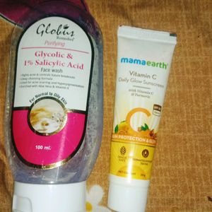 Face Wash Mamaearth Sunscreen Combo
