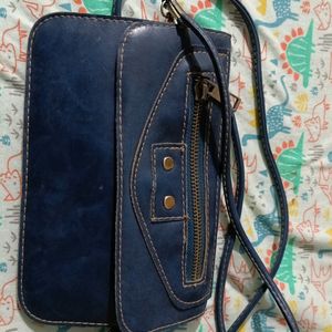 Price Drop Alert! Blue Solid Sling Bag