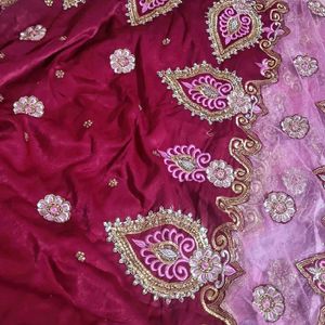 Heavy Embroidery Saree