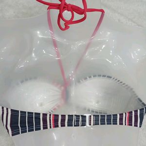 32 D Ribbon Look Bra