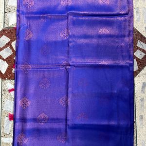 Brand New Dual Tone Mulberry Silk - Blue And Pink