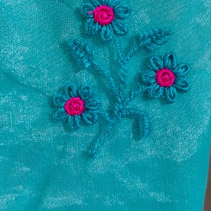 Festive Turquoise Custom-made Kurta