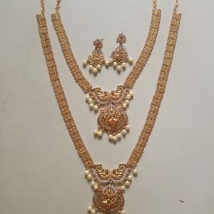 South Indian Jewellery Set With Earrings