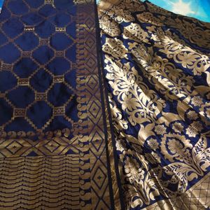 Blue Lahanga Dupatta