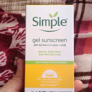 Simple Gel Sunscreen,🥳🥳🥳🥳