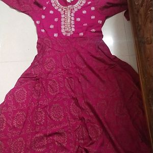 Pink Anarkali