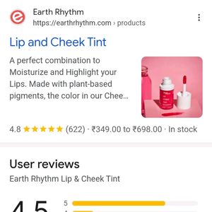 Earth Rythem Lip N Cheek Tint