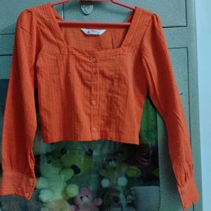 Orange Crop Top