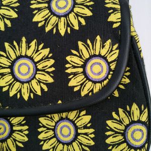 Black Sunflower Shoulder Bag