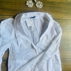 H&M White Shirt Top