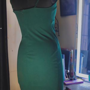 Green Asymmetrical Dress