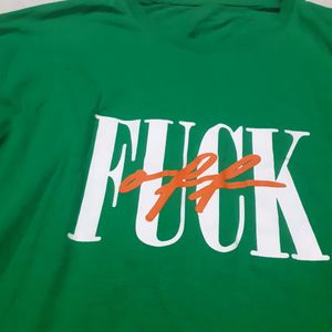 Slang Slogan Printed Tshirt