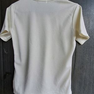 Women Off White Top