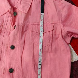 Cute Baby Pink Color Jacket For Women