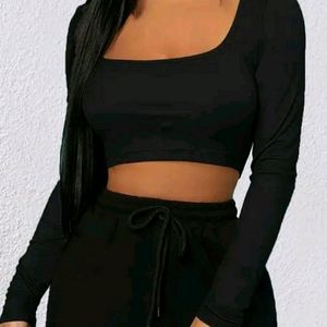 Black Crop Top