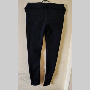 Black Cotton Jeans