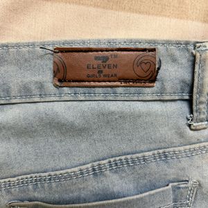 Eleven Blue Low Waist Jeans For Women