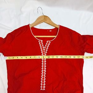 Traditional Red Kurti