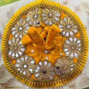 Laddu Gopal Velvet Fancy Dress Colours Yellow