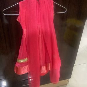 Kids Anarkali Suit With bottom and dupatta