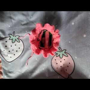 Crochet Watermelon Mini Coin Purse / AirPod Case